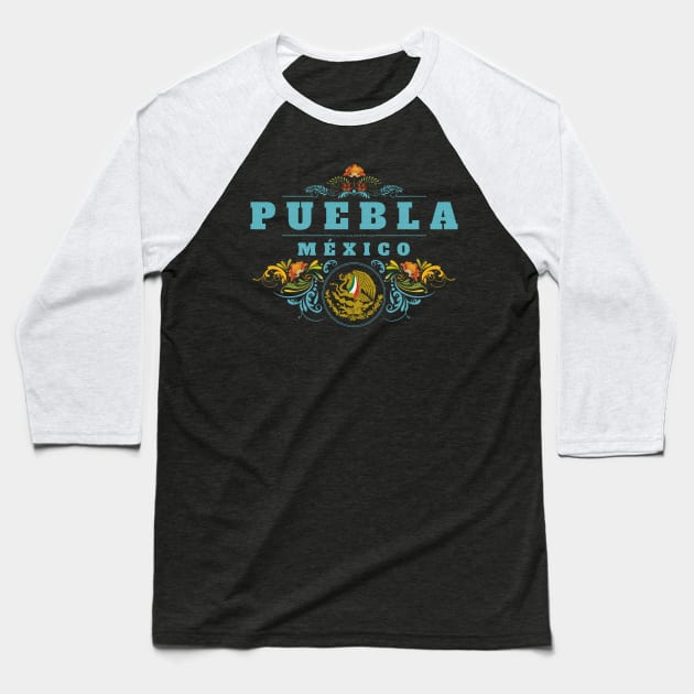 Puebla, México Baseball T-Shirt by vjvgraphiks